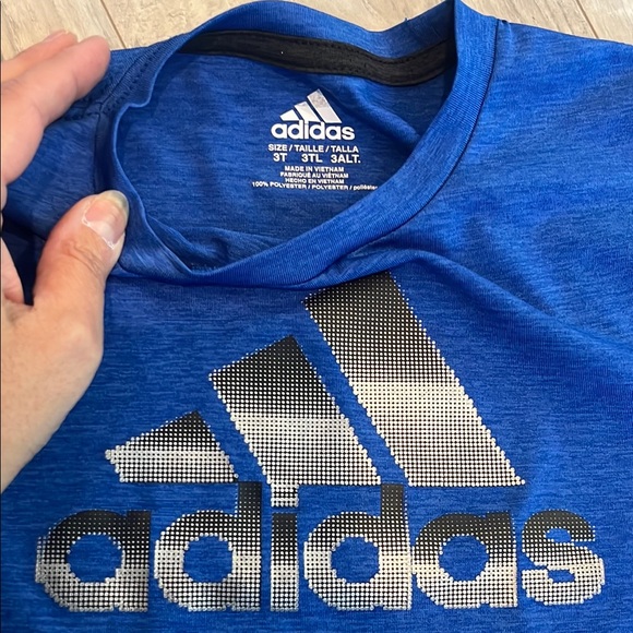 Nike and Adidas Kids Blue Shirts Set - Picture 2 of 3